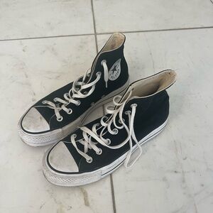 Converse platform high top sneakers